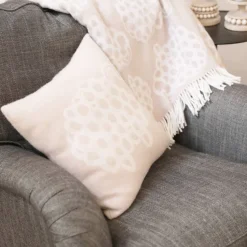 Aarikka tyynynpäällinen Pässi 43 cm beige/valkoinen
