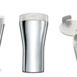 Alessi matkamuki Caffa 40 cl valkoinen kansi