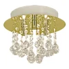Aneta Lighting kattoplafondi Madelene ø 26 cm messinki