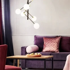Aneta Lighting kattovalaisin Akrobat 5-os musta/mattamessinki