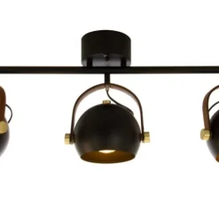 Aneta Lighting kattovalaisin Bow 3-os. musta