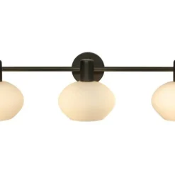 Aneta Lighting kylpyhuoneen seinävalaisin Elba 3-osainen mus