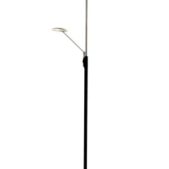 Aneta Lighting lattiavalaisin Cadiz upplight musta/teräs LED