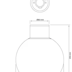 Aneta Lighting plafondi ulkovalaisin Saltvik musta/valkoinen