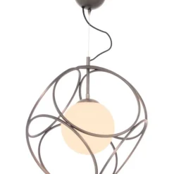 Aneta Lighting riippuvalaisin Rigoletto tina/valkoinen