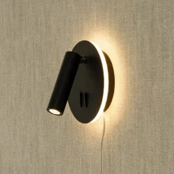 Aneta Lighting seinävalaisin Ace LED musta