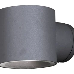 Aneta Lighting ulkoseinävalaisin Ekerum harmaa pyöreä