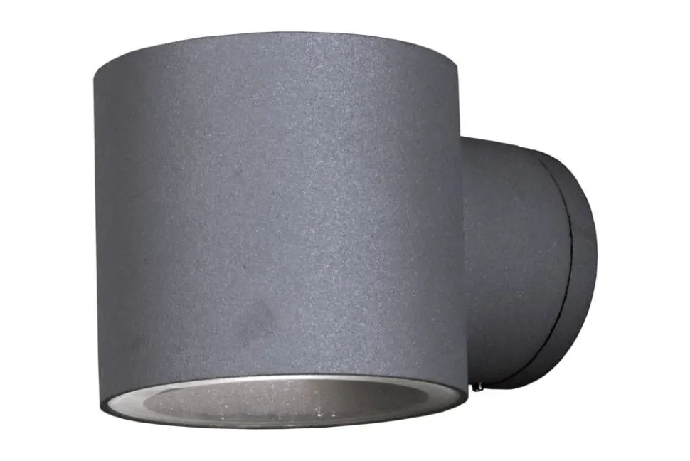 Aneta Lighting ulkoseinävalaisin Ekerum harmaa pyöreä