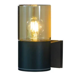 Aneta Lighting ulkoseinävalaisin Lysekil musta/meripihka