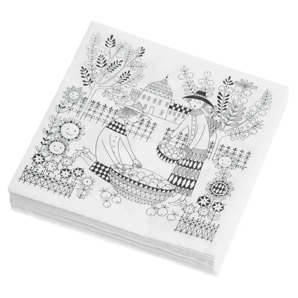 Arabia Emilia paperiservetti 33x33 cm 20 kpl