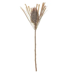 Bloomingville koristeoksa Palmflower ruskea