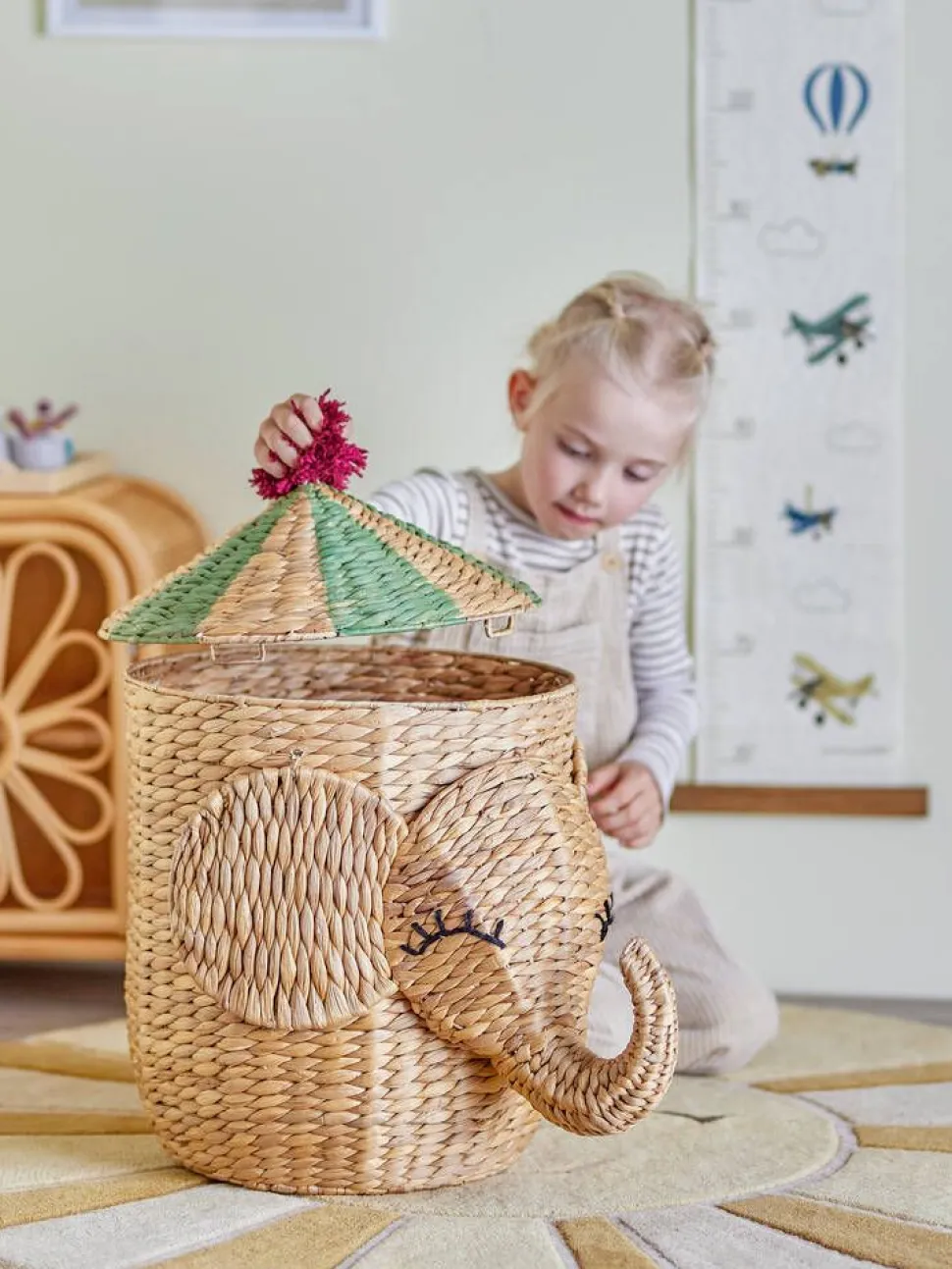 Bloomingville Mini kori Bobo Basket kannella natural