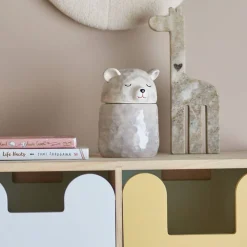 Bloomingville Mini rasia Puk kannella harmaa
