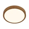 Briloner Runa LED-plafondi Ø 38 cm puu