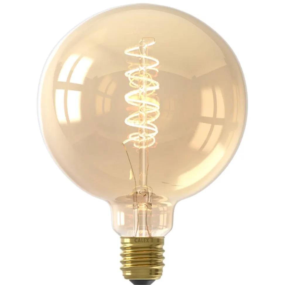 Calex LED-pallolamppu E27 G125 kulta