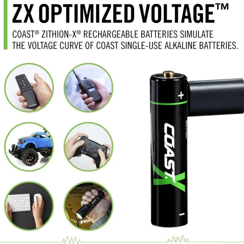 Coast paristo AAA USB-C 1.5V 4 kpl sis. latauskaapelin