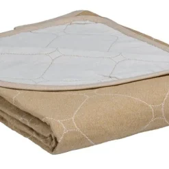 Create Home Aamu päiväpeite 2-puoleinen 150x260cm khaki/l.valkoinen