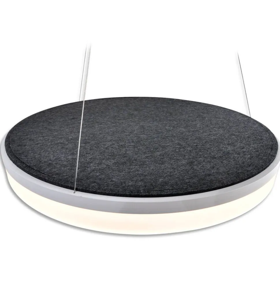 Design by Grönlund Acoustic Circulo 80 kattovalaisin tummanharmaa 3000K