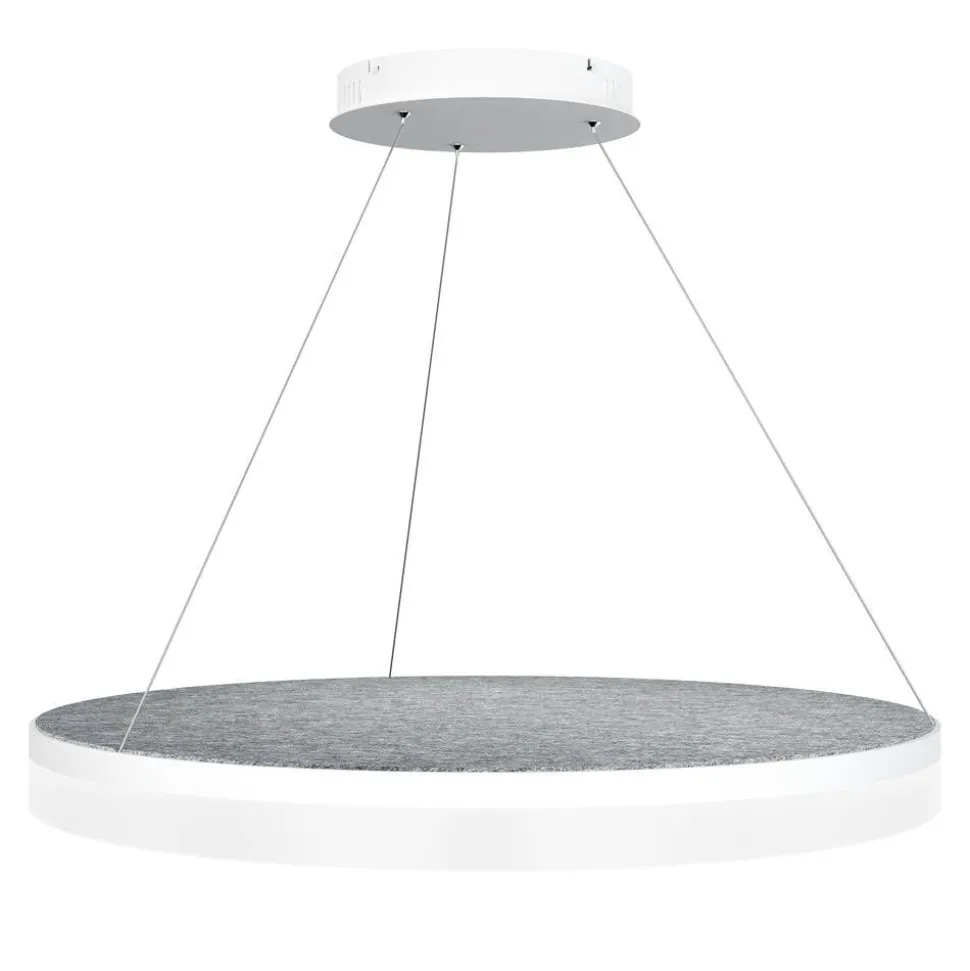 Design by Grönlund Acoustic Circulo 80 kattovalaisin vaaleanharmaa 3000K
