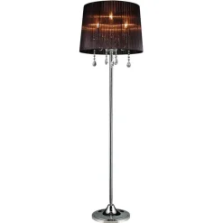 Design by Grönlund Crystal lattiavalaisin musta/kromi