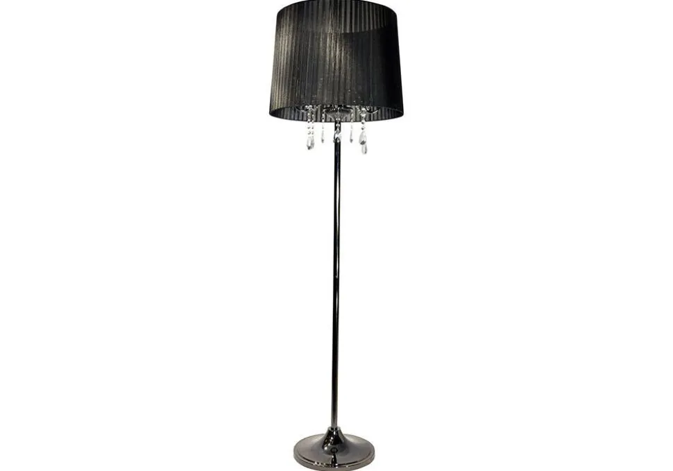Design by Grönlund Crystal lattiavalaisin musta/mustakromi