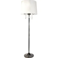 Design by Grönlund Crystal lattiavalaisin valkoinen/mustakromi