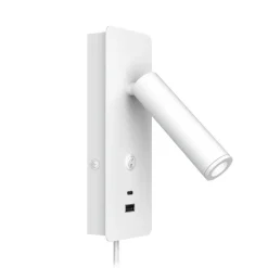 Design by Grönlund seinävalaisin Gent USB A+C valkoinen