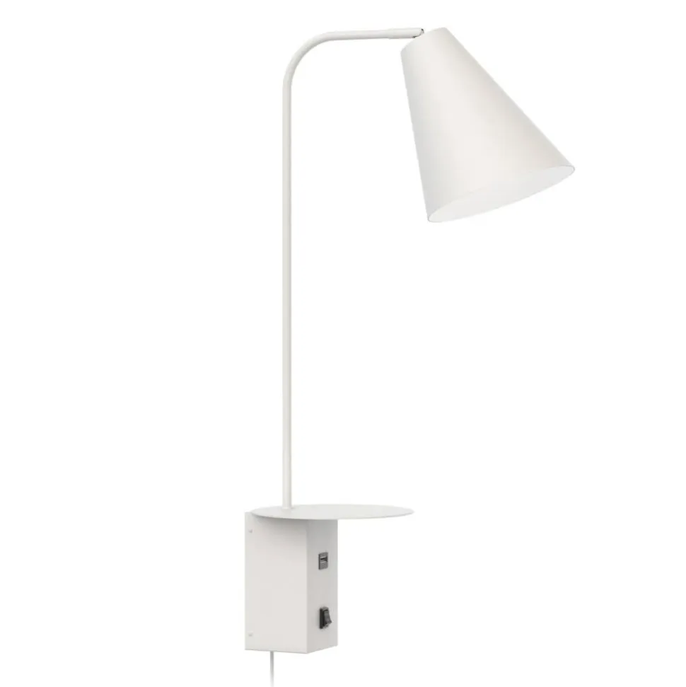 Design by Grönlund Vigo USB seinävalaisin valkoinen
