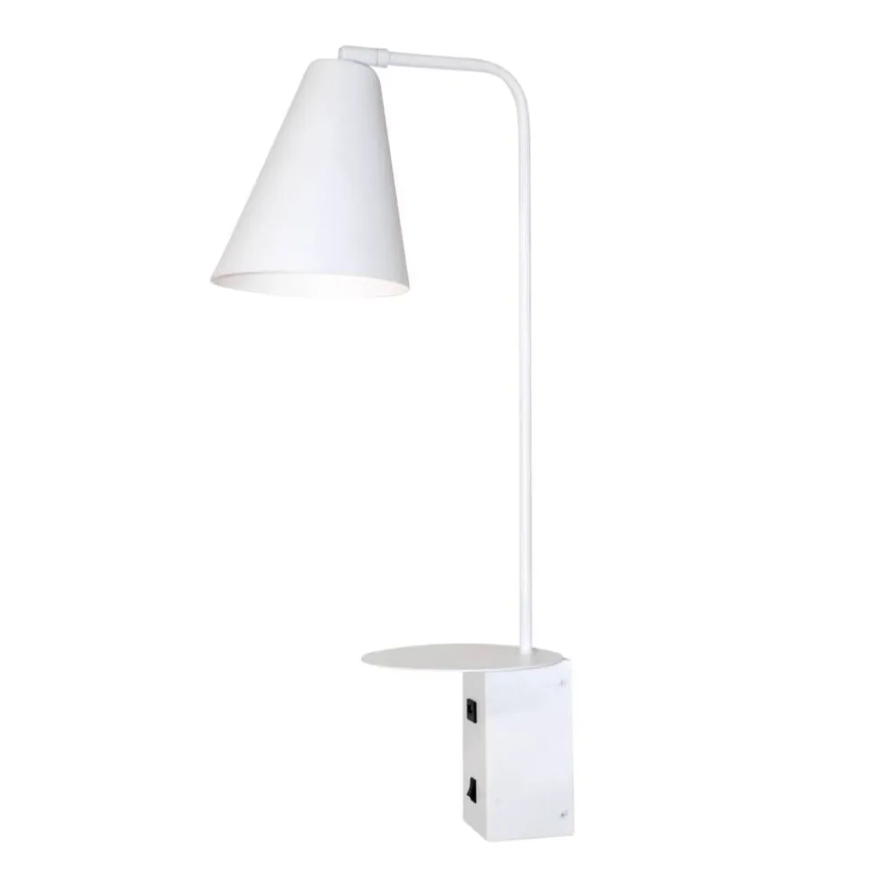 Design by Grönlund Vigo USB seinävalaisin valkoinen