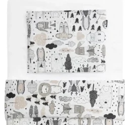 Familon Kaverit Organic vauvan pl+tl setti 85x125/35x45 kaakao