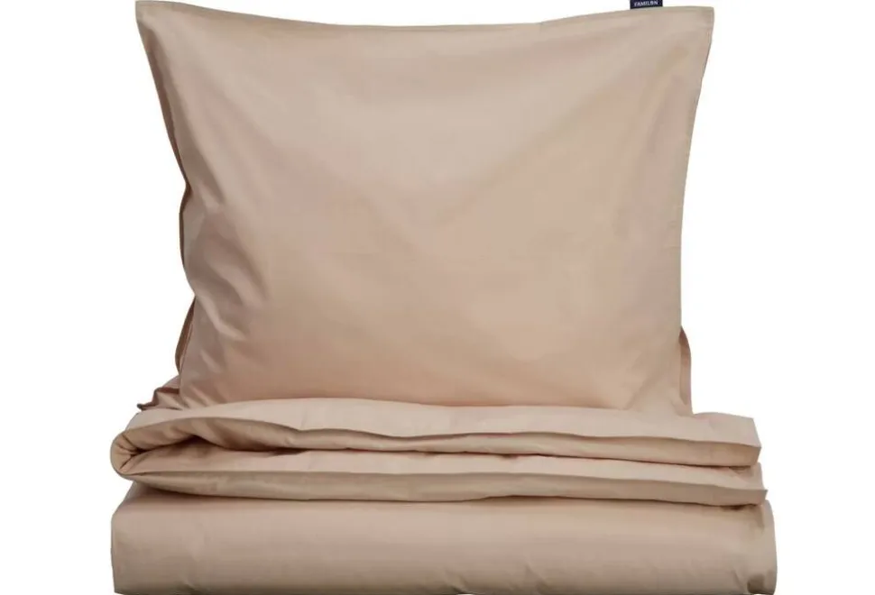 Familon Percale pussilakanasetti hiekka 150x210/55x65
