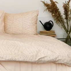 Familon Percale pussilakanasetti hiekka 150x210/55x65