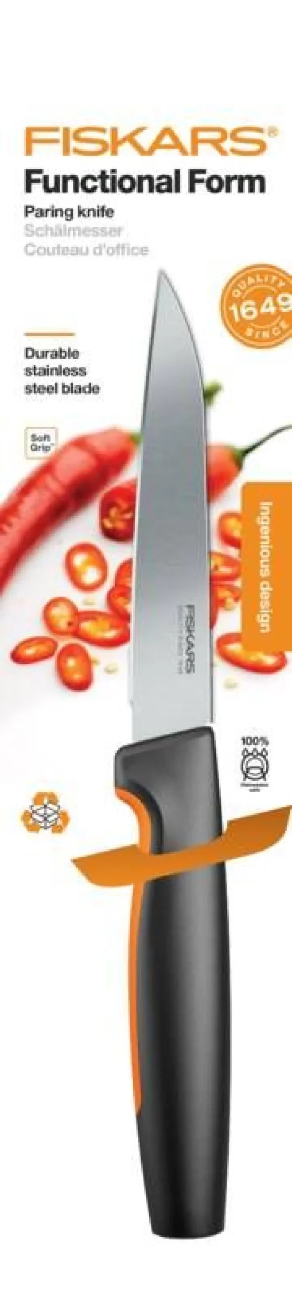 Fiskars Functional Form vihannesveitsi 11 cm