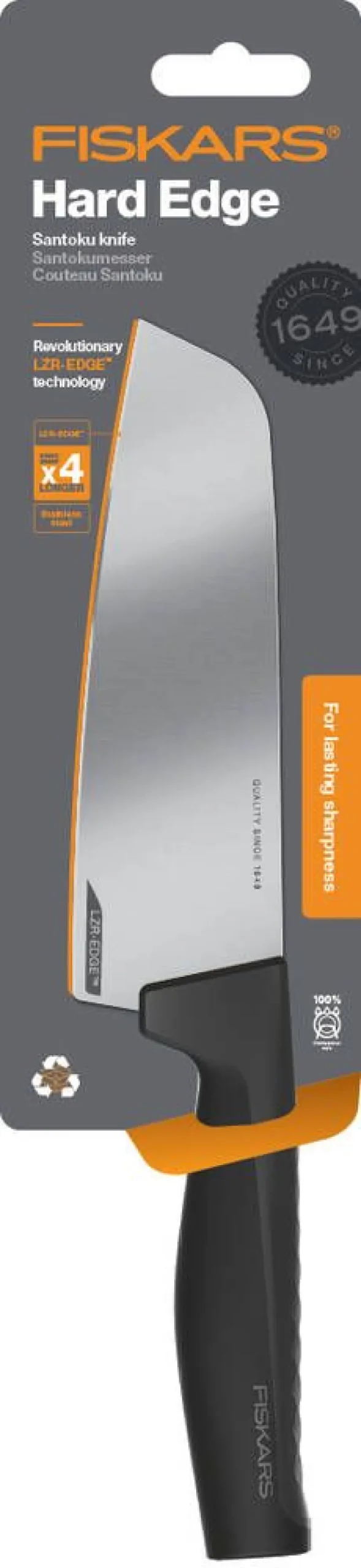 Fiskars Hard Edge Santoku veitsi