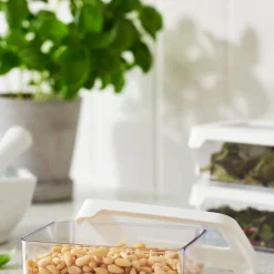 Gastromax säilytyspurkki 0,35 L kirkas/valkoinen