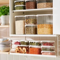 Gastromax säilytyspurkki 0,35 L kirkas/valkoinen