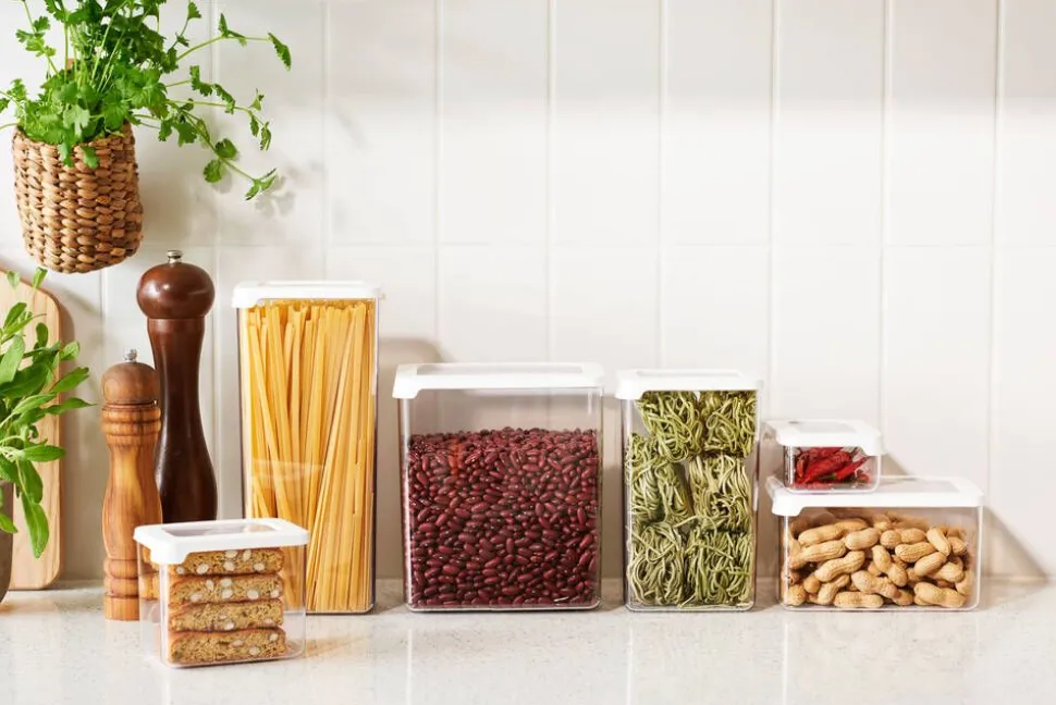Gastromax säilytyspurkki 1,65 L kirkas/valkoinen