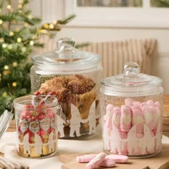IB Laursen lasipurkki Santa's helpers 700 ml patenttikansi