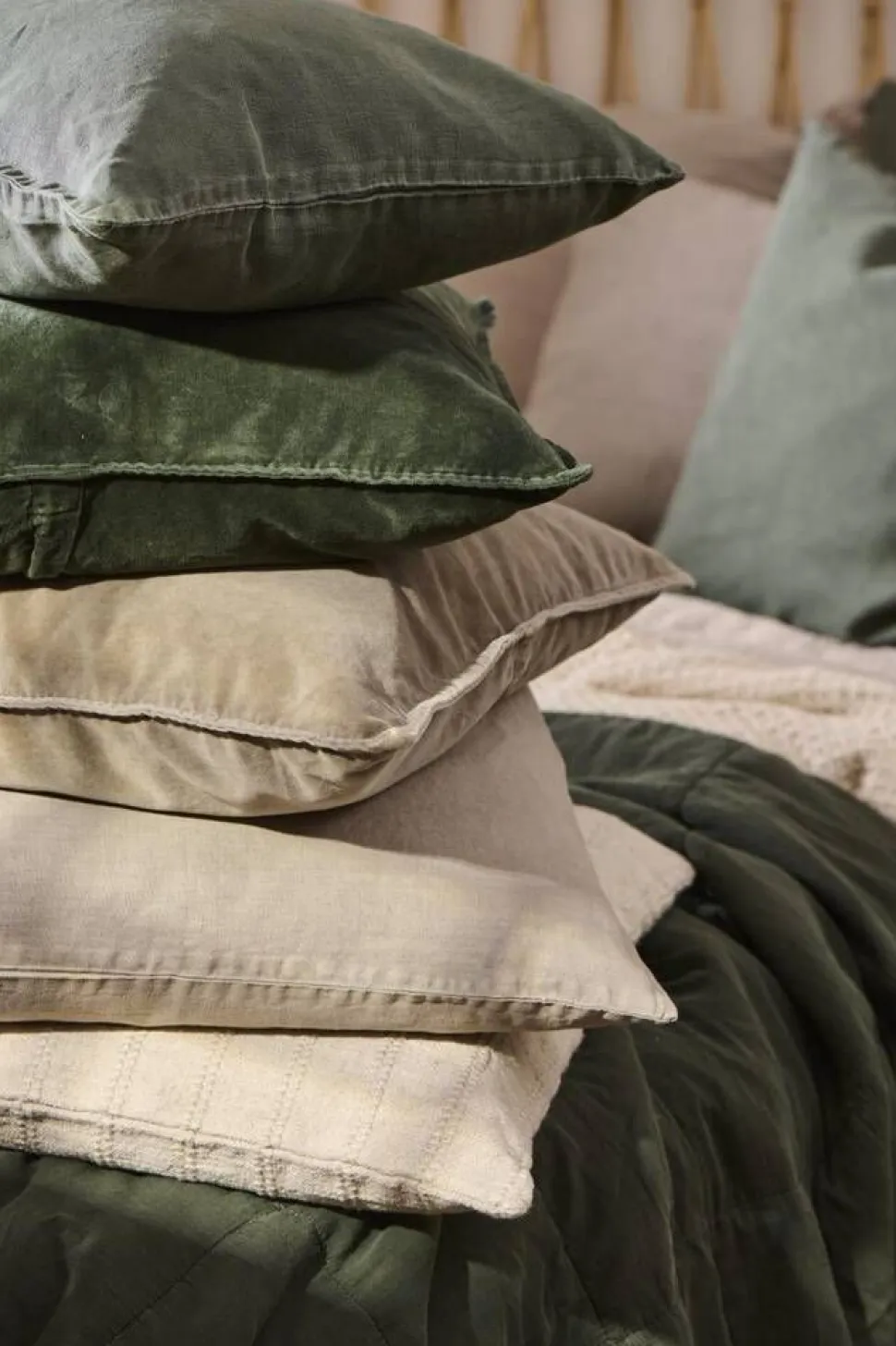 IB Laursen tyynynpäällinen sametti linen