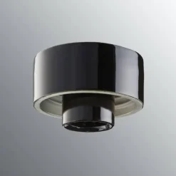 Ifö Electric posliinikanta suora, musta, kierre 84,5mm,