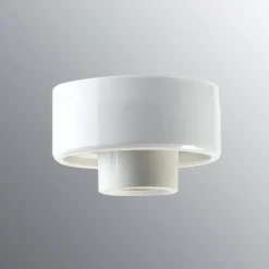 Ifö Electric posliinikanta suora, valkoinen, kierre 84,5 mm,