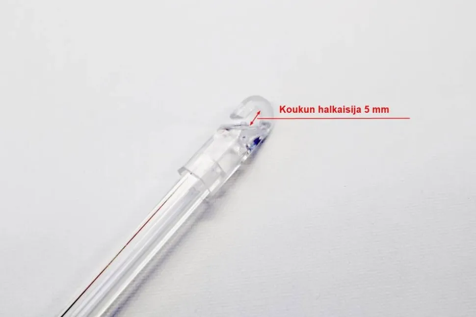Ihanin pintamallisen sälekaihtimen säätötanko 75 cm akryyli
