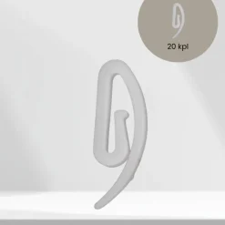 Ihanin rypytysnauhakoukku valkoinen 20 kpl