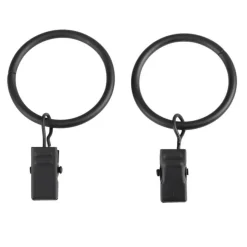 Ihanin verhorenkaat 32/38 mm nipistimellä mattamusta