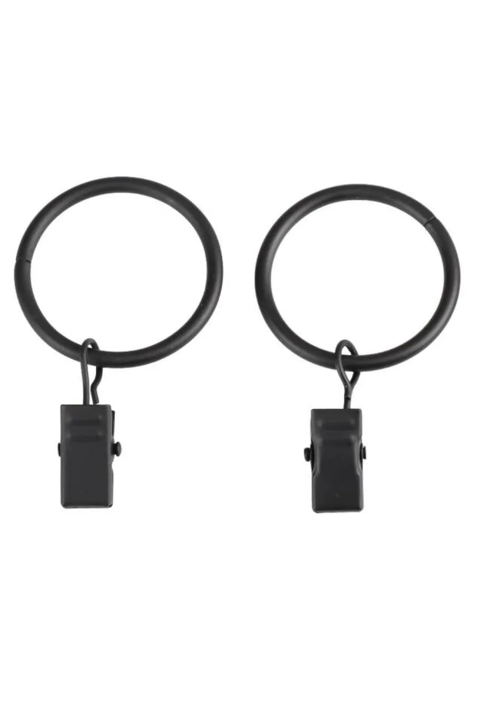 Ihanin verhorenkaat 32/38 mm nipistimellä mattamusta