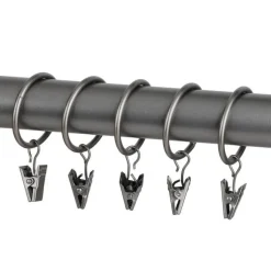 Ihanin verhorenkaat nipistimellä 25/32 mm antrasiitti