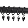 Ihanin verhorenkaat nipistimellä 25/32 mm mattamusta