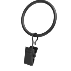 Ihanin verhorenkaat nipistimellä 25/32 mm mattamusta