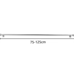 Ihanin verhotanko Cafe 75-125 cm hopea