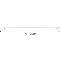 Ihanin verhotanko Cafe 75-125 cm valkoinen